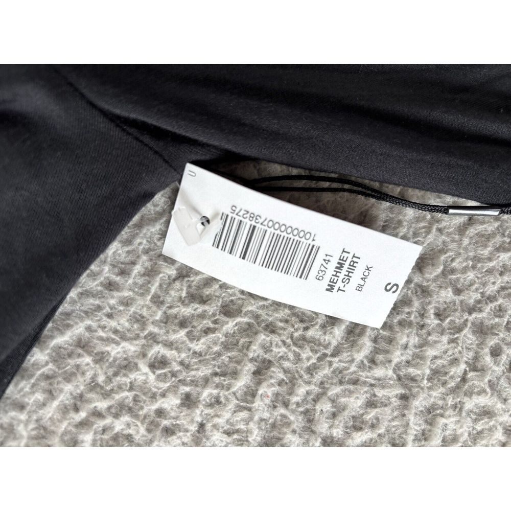 Aritzia Babaton Mehmet‎ T-Shirt Womens Small Drape Front Black Long Sleeve NEW - Picture 4 of 11